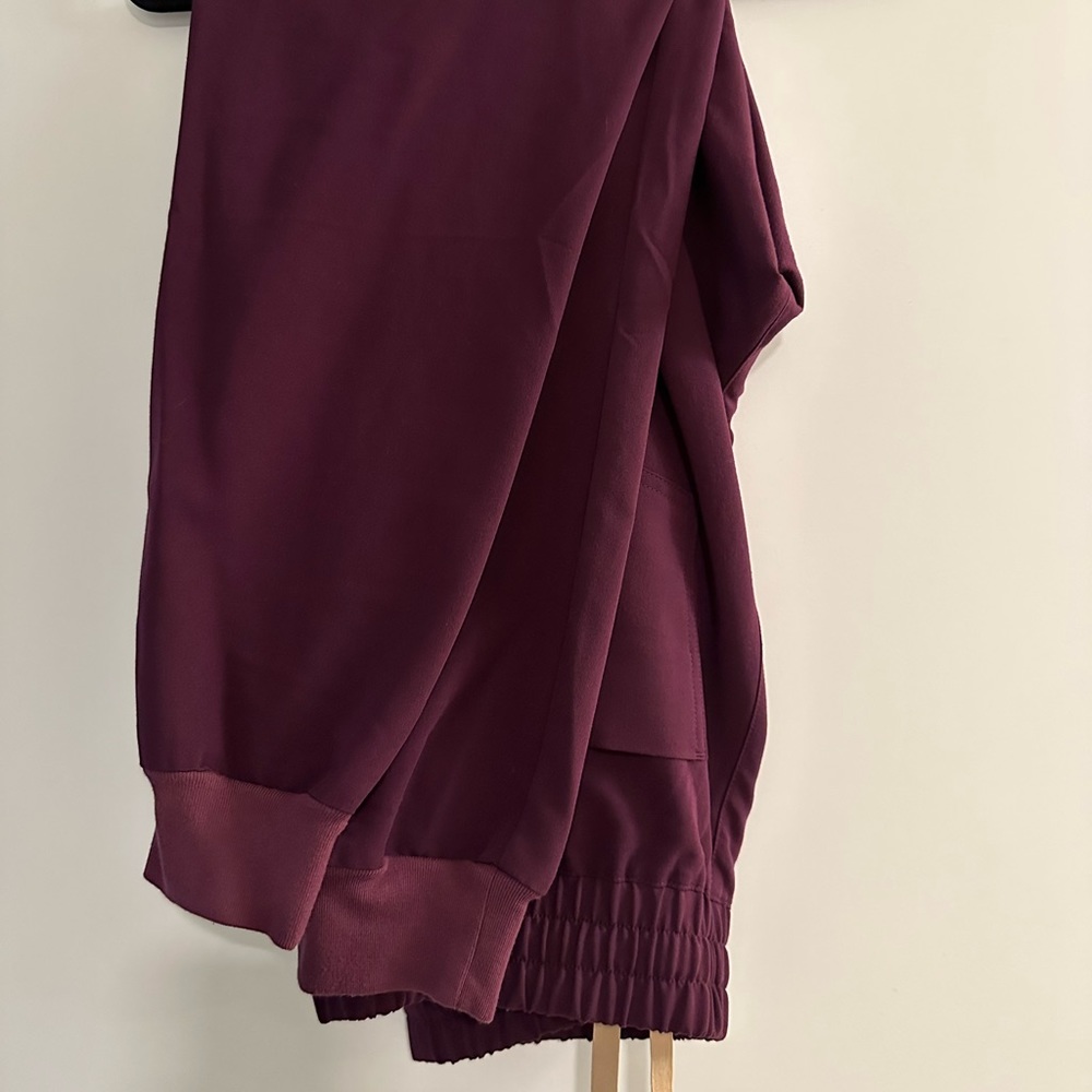 Figs Deep Purple Zamora High Waisted Scrub Pant